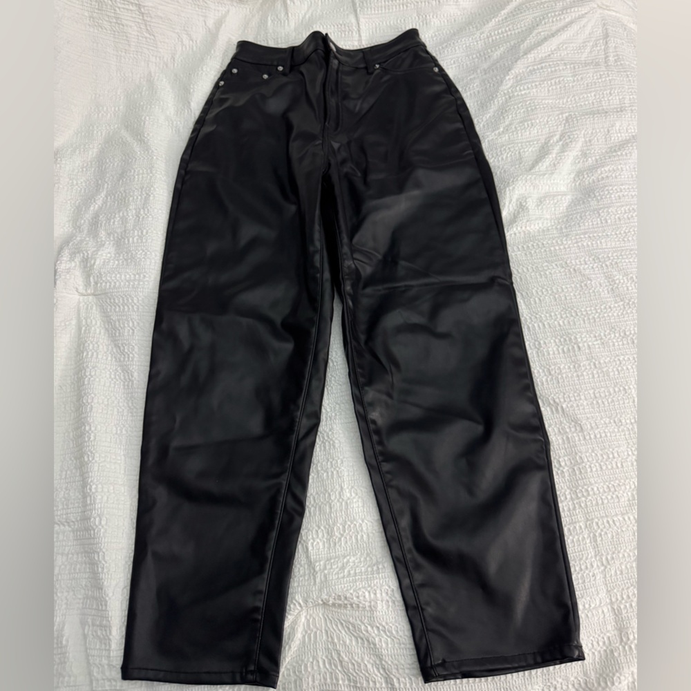 H&M Women’s Black Leather Pants